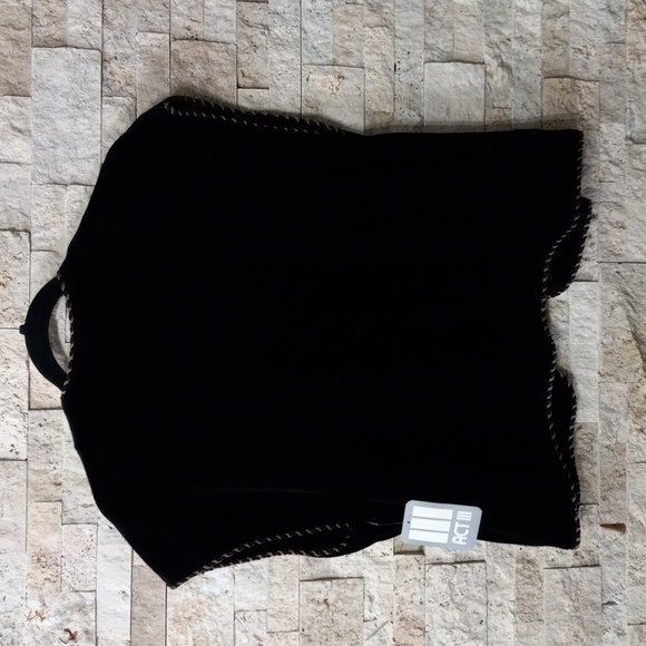 Vintage Velour Embroidered Vest Act III Women's Size 18 - Picture 8 of 14